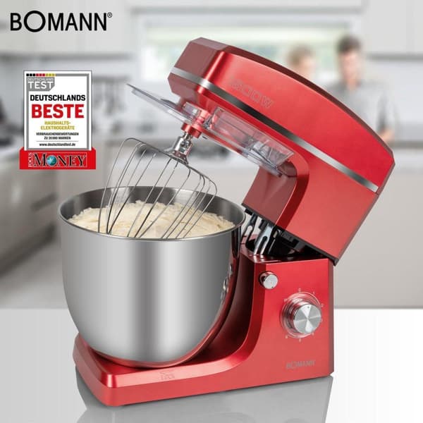 Bomann KM 6036 CB knådningsmaskin 1500W röd (660362)