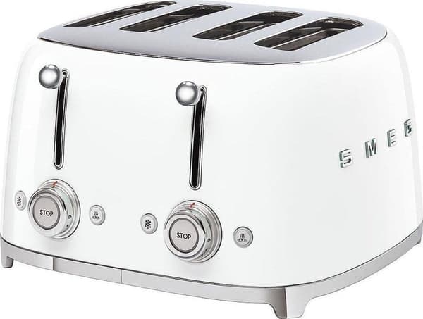 Smeg TSF03WHEU Leivänpaahdin 4 siivua Valkoinen 2000 W (TSF03WHEU)
