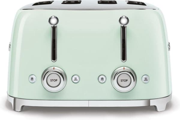 Smeg TSF03PGEU Leivänpaahdin, 4 siivua, vihreä 2000 W (TSF03PGEU)