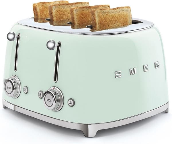 Smeg TSF03PGEU Leivänpaahdin, 4 siivua, vihreä 2000 W (TSF03PGEU)