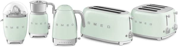 Smeg TSF03PGEU Leivänpaahdin, 4 siivua, vihreä 2000 W (TSF03PGEU)