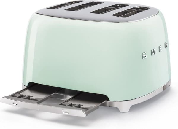 Smeg TSF03PGEU Leivänpaahdin, 4 siivua, vihreä 2000 W (TSF03PGEU)
