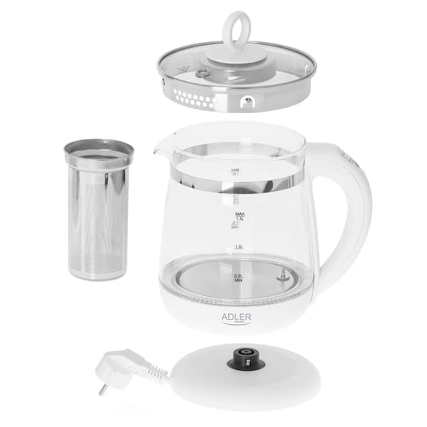 Adler Tebrygger med temperaturkontroll 1,5L