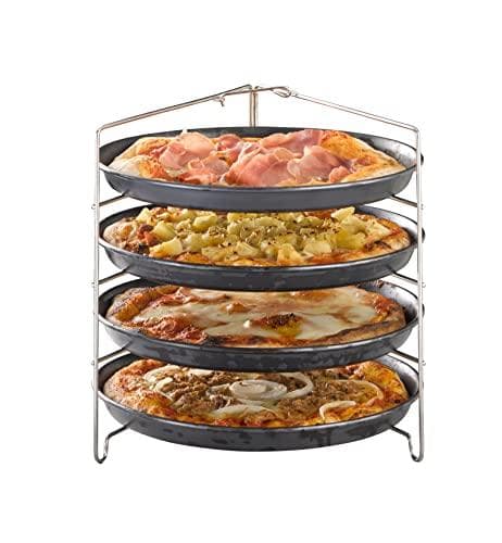 APS-ram för 4 pizzabrickor (B)260 x (D)250 x (H)260 mm gjord av rostfritt stål, diskmaskinsäker, hopfällbar - 1 st (73515)