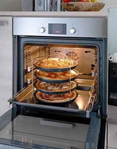 APS-ram för 4 pizzabrickor (B)260 x (D)250 x (H)260 mm gjord av rostfritt stål, diskmaskinsäker, hopfällbar - 1 st (73515)