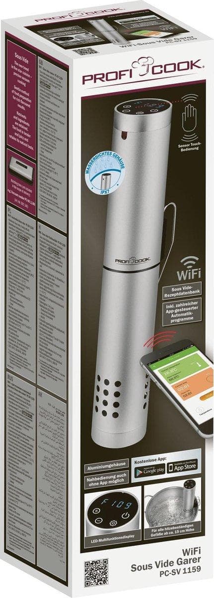 ProfiCook PC- SV 1159 WiFi Sous Vide Stick aluminium