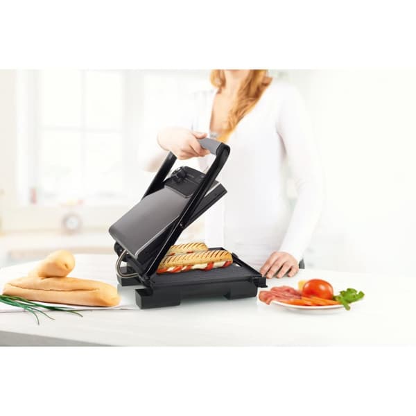 Princess 112425 Panini Grill Pro - Kontaktgrill - Stor bageflade - Flydende topplade