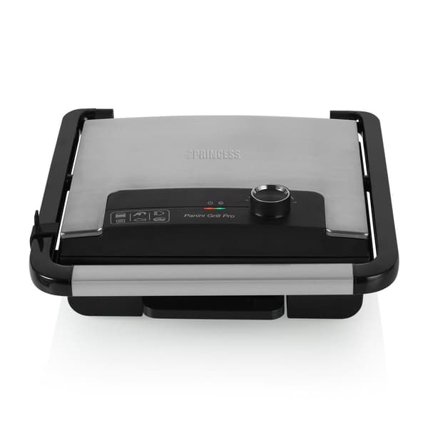 Princess 112425 Panini Grill Pro - Kontaktgrill - Stor bageflade - Flydende topplade