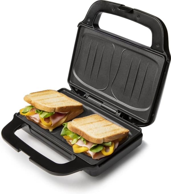 Domo DO9195C - XL voileipägrilli - Croque - 2XL tai 1XXL sandwich - 50 % suurempi - Ruostumaton teräs