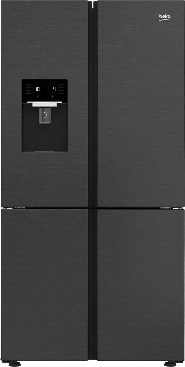 Beko GN1426233ZDRXN side-by-side refrigerator Freestanding 565 L F Black