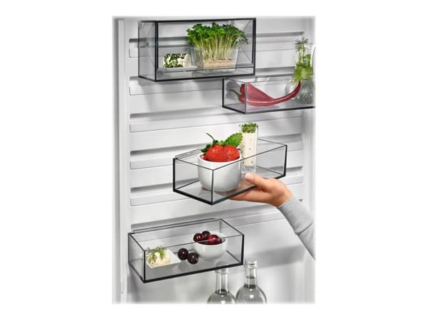 AEG RCB736D5MB - Kylskåp/frys - bottenfrysskåp - bredd: 59.5 cm - djup: 65 cm - höjd: 201 cm - 366 liter - Klass D - antracitgrå