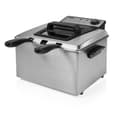 Miniatyrbillede 1 af 5: Princess 185000 - Frituregryde - Rustfrit stål - 5 liter - Dobbeltkurv - 1000g pommes frites - 3270 Watt