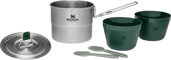 Stanley The Stainless Steel Cook Set For Two 1,0 L- Camping Cookset - Rustfrit Stål