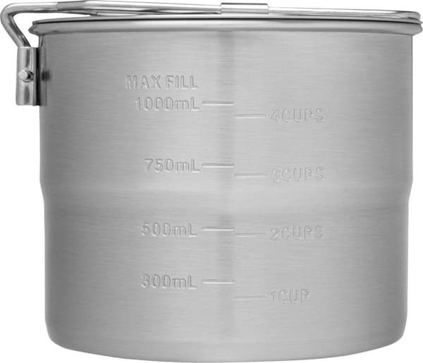 Stanley The Stainless Steel Cook Set For Two 1,0 L- Camping Cookset - Rustfrit Stål