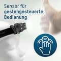 Miniatyrbillede 4 af 6: ANSMANN sensor LED-forlygte HD450FRS, 450 lumen, IP65 Li-Ion batteri, 3,7 V, 1.400 mAh, lavet af aluminium og plast, 5 - 1 stk (1600-0528)