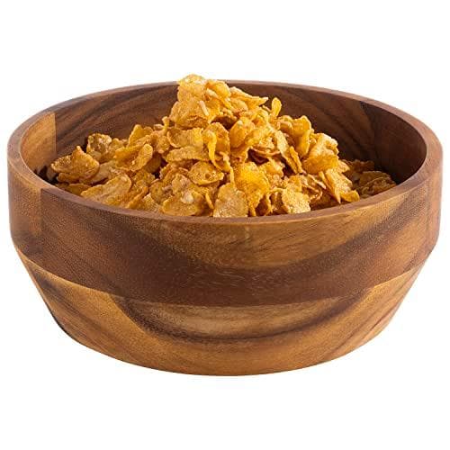 APS skål ACACIA, 1,8 liter, diameter: 210 mm gjord av oljat akaciaträ, stapelbar, tvättbar med fuktig trasa, - 1 st (794)