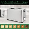 Pikkukuva 2 / 6: PROFI COOK 2-viipaleen leivänpaahdin PC-TA 1251, ruostumaton teräsrunko, erittäin leveät paahtoleivät, - 1 kpl (501251)