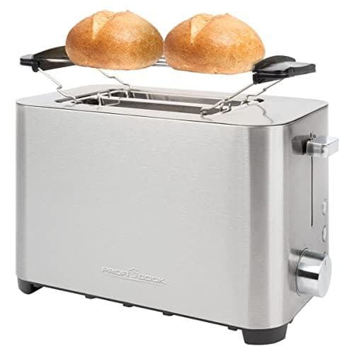 PROFI COOK 2-viipaleen leivänpaahdin PC-TA 1251, ruostumaton teräsrunko, erittäin leveät paahtoleivät, - 1 kpl (501251)