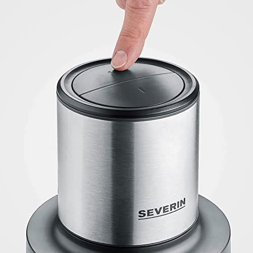 Severin KM 3867 silppuri 400 W musta (matta), ruostumaton teräs (harjattu), lasi (KM 3867)