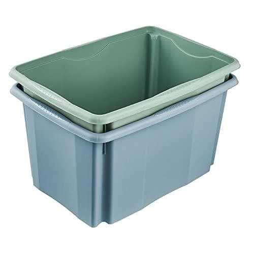 keeper förvaringslåda "emil", 45 liter, nordisk-blå roterande/stapelbar låda, med infällda grepp, material: PP - 1 st (1053668000000)