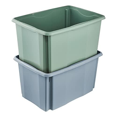 keeper förvaringslåda "emil", 45 liter, nordisk-blå roterande/stapelbar låda, med infällda grepp, material: PP - 1 st (1053668000000)