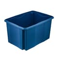 Pikkukuva 7 / 11: säilytyslaatikko "emil eco", 45 litraa, eko-sininen kääntyvä/pinottava laatikko, upotetuilla kahvoilla, valmistettu kierrätysmateriaalista, - 1 kpl (1