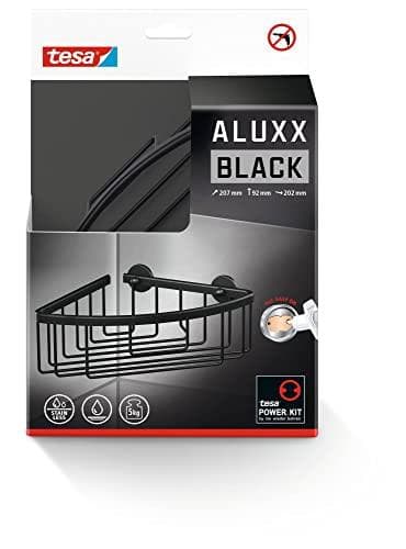 tesa 40505-00000-00 ALUXX SORT hjørnehylde klæbemiddel sort (mat) (40505-00000-00)