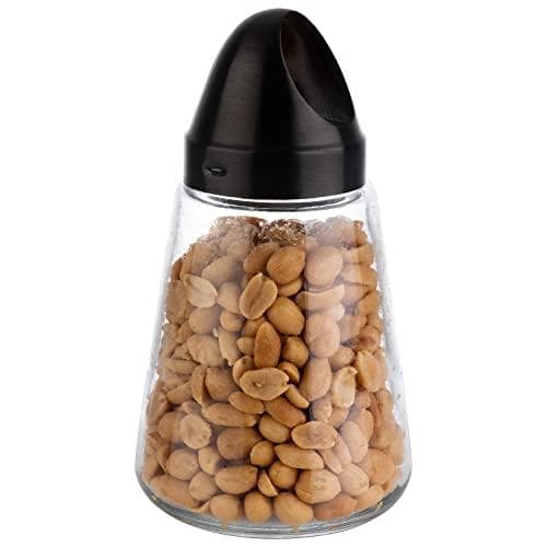 APS snacksautomat, glas/rostfritt stål, 350 ml, svart glasbehållare, skruvlock i rostfritt stål, - 1 st (40517)