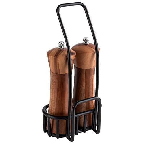 APS pippuri ja suola cruet URBAN, 3-osainen setti, joka koostuu: 1 metallirunko, musta ja - 1 kpl (40416)