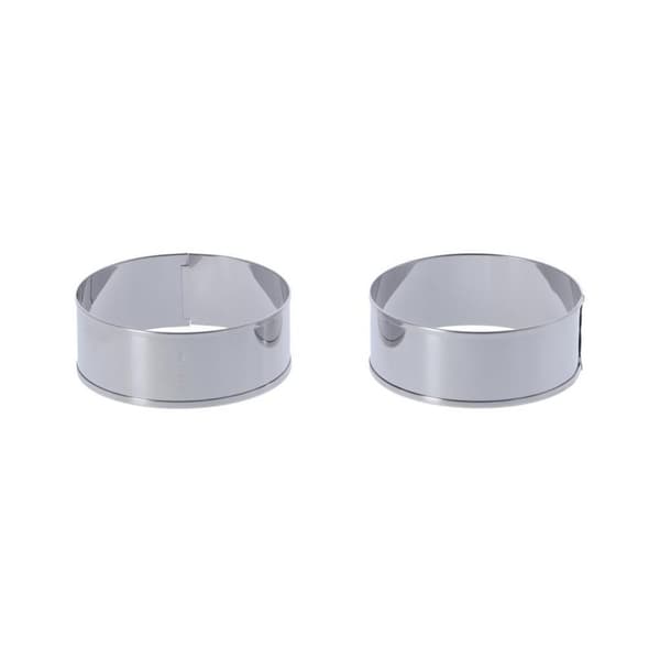 Metaltex Bakringen 8,5x3,2 cm 2 st RVS