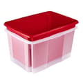 Miniatyrbillede 4 af 6: keeper "emil" opbevaringsboks, 45 liter, naturlig roterende/stablingsboks, med forsænkede greb, farve: naturlig-transparent, - 1 stk (1053600100000)