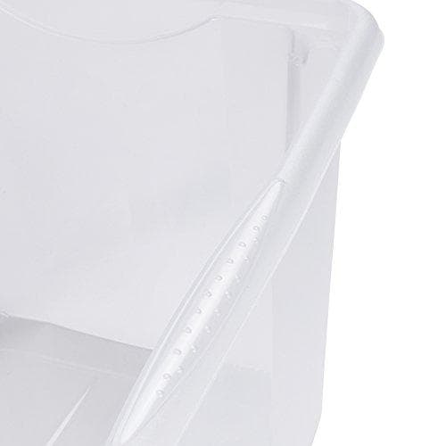 keeper "emil" opbevaringsboks, 45 liter, naturlig roterende/stablingsboks, med forsænkede greb, farve: naturlig-transparent, - 1 stk (1053600100000)