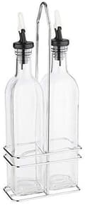 Miniatyrbillede 7 af 11: APS eddike- og oliekruetsæt, glas/rustfrit stål, 0,5 liter glaseddike og oliebeholder med låg, med - 1 stk (40446)
