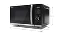 Miniatyrbild 5 av 6: Sharp YC-QG254AE-B Mikrovågsugn Svart 900 W - Kapacitet: 25 liter - Mikrovågseffektnivåer: 10 - Kontrolltyp: Halvdigital (YC-QG254AE-B)