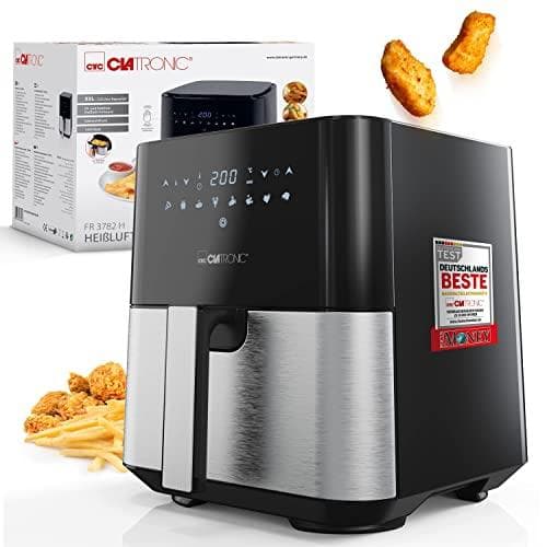 Clatronic FR 3782 H inox varmluftsfritös (263980) Svart, Rostfritt stål
