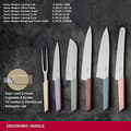 Pikkukuva 4 / 6: Victorinox 6.7186.66 keittiö aterimet & veitsisetti 6 kpl veitsilohko/ruokailuvälinesarja (V-6.71 86.66)