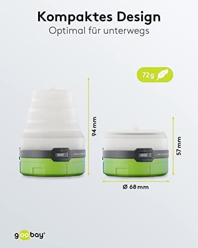 LED retkeilyvalo, 3-in-1, taitettava (58392)