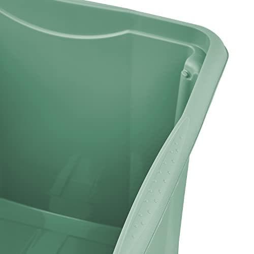 keeper förvaringslåda "emil", 30 liter, nordiskt grönt material: PP, roterande/stapellåda, med infällda grepp - 1 st (1051631500000)