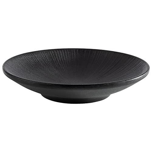 APS desserttallrik NERO, diameter: 150 mm, svart gjord av melamin, stapelbar, tål diskmaskin, värme - 1 st (85073)