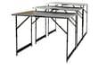 Miniatyrbild 3 av 3: BRÜDER MANNESMANN multifunktionsbord, set med 3 st 2,7 mm tjock MDF E1-skiva, bordsram av aluminium - 1 st (M70113)