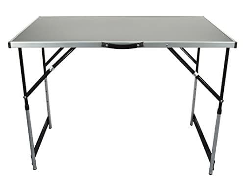 BRÜDER MANNESMANN multifunktionsbord, set med 3 st 2,7 mm tjock MDF E1-skiva, bordsram av aluminium - 1 st (M70113)