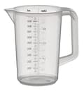 Miniatyrbild 9 av 11: APS-måttbägare, 1,0 liter, transparent tillverkad av polypropen, med stängt handtag, präglad - 1 st (30047)