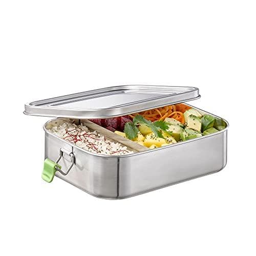 APS madkasse "XL", lavet af mat rustfrit stål, 1,4 liter, poleret indvendigt, mat udvendigt, med silikoneforsegling og - 1 stk (66902)