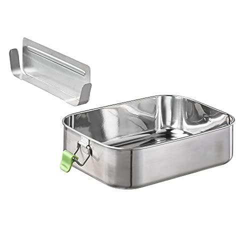 APS madkasse "XL", lavet af mat rustfrit stål, 1,4 liter, poleret indvendigt, mat udvendigt, med silikoneforsegling og - 1 stk (66902)