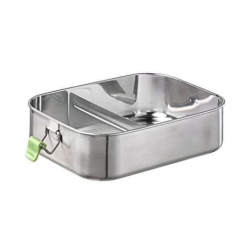 APS madkasse "XL", lavet af mat rustfrit stål, 1,4 liter, poleret indvendigt, mat udvendigt, med silikoneforsegling og - 1 stk (66902)