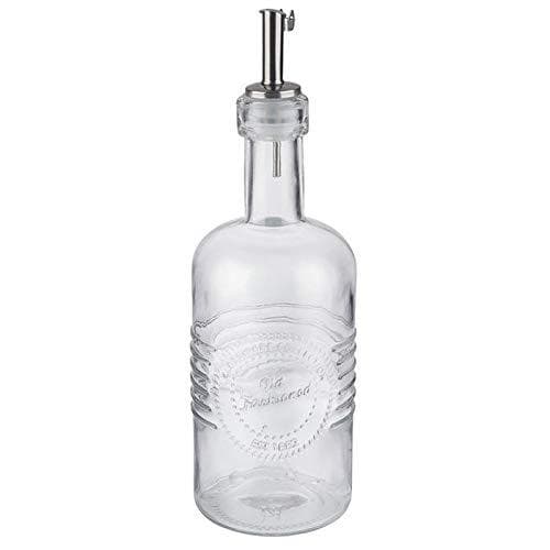 APS eddike og olieflaske GAMMELDAGS, 0,35 liters glasbeholder, rustfri ståltud med låg, - 1 stk (40511)