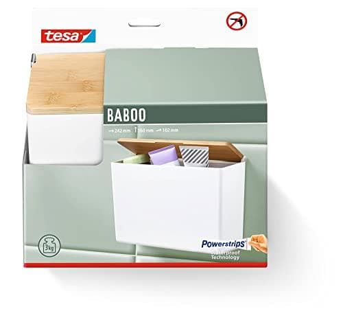 tesa 40524-00000-00 BABOO förvaringsbox lim vit (matt) (40524-00000-00)