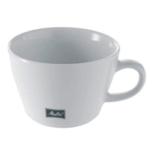 Melitta mælkekaffekop "M-Cups", hvid, 0,45 l lavet af porcelæn, højde: 72 mm, med hank - 6 stk (18909)