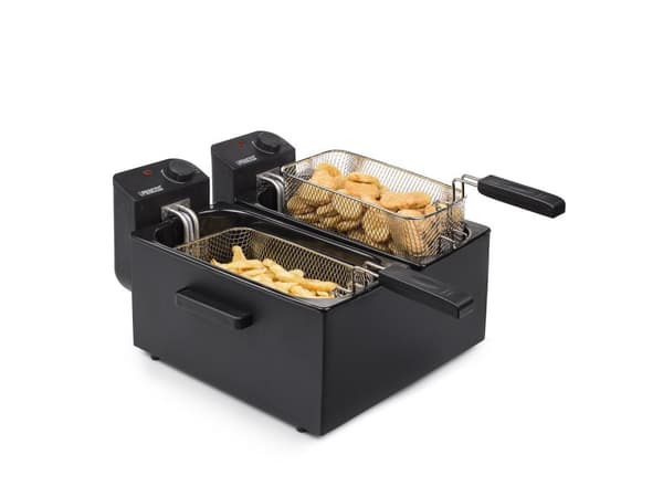 Princess 183028 - Dubbel fritös - Svart