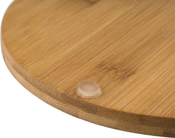 APS-Germany® Serveringsbräda - Borrelbräda - Ostbräda - Skärbräda - med lock - oval - bambu